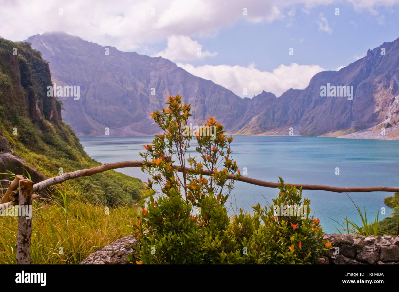 The shoreline of the lake to view the deepest lake in the Philippines ...