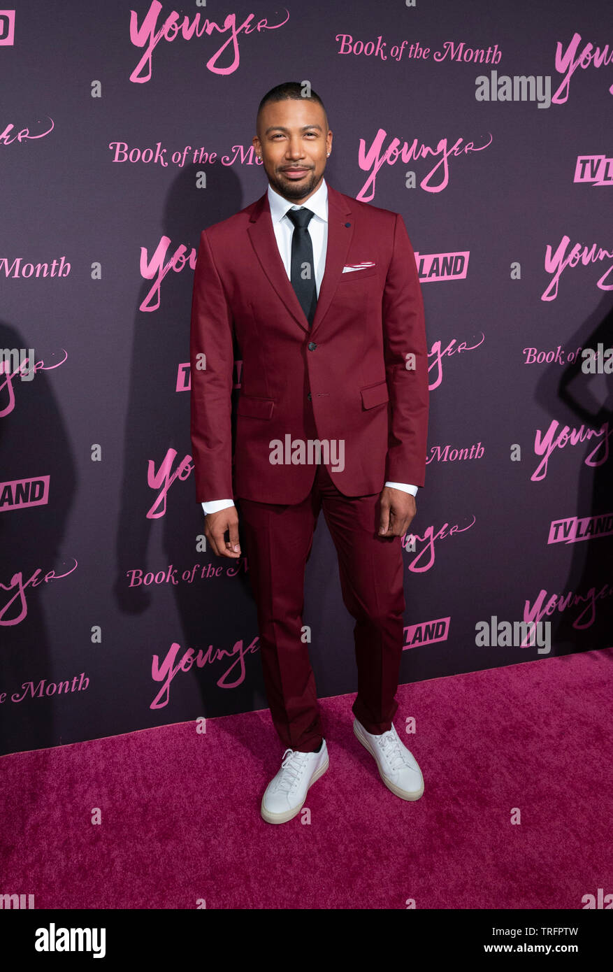 New York, NY - June 4, 2019: Charles Michael Davis attends TVLand Younger Season 6 premiere party at The William Vale Hotel Stock Photo