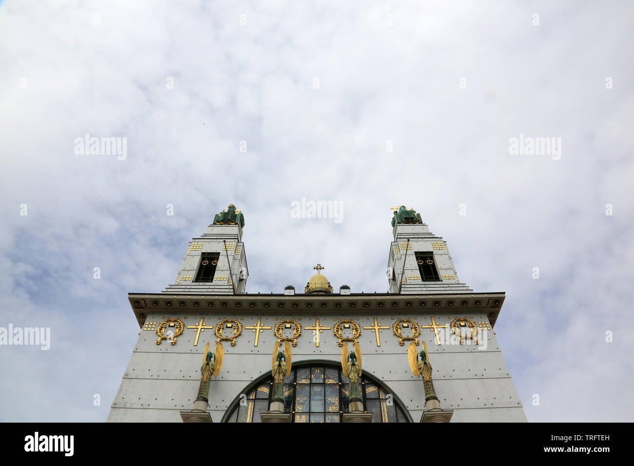 Steinhof Church built by Otto Wagner between 1902 and 1907. Vienne. Autriche. Stock Photo