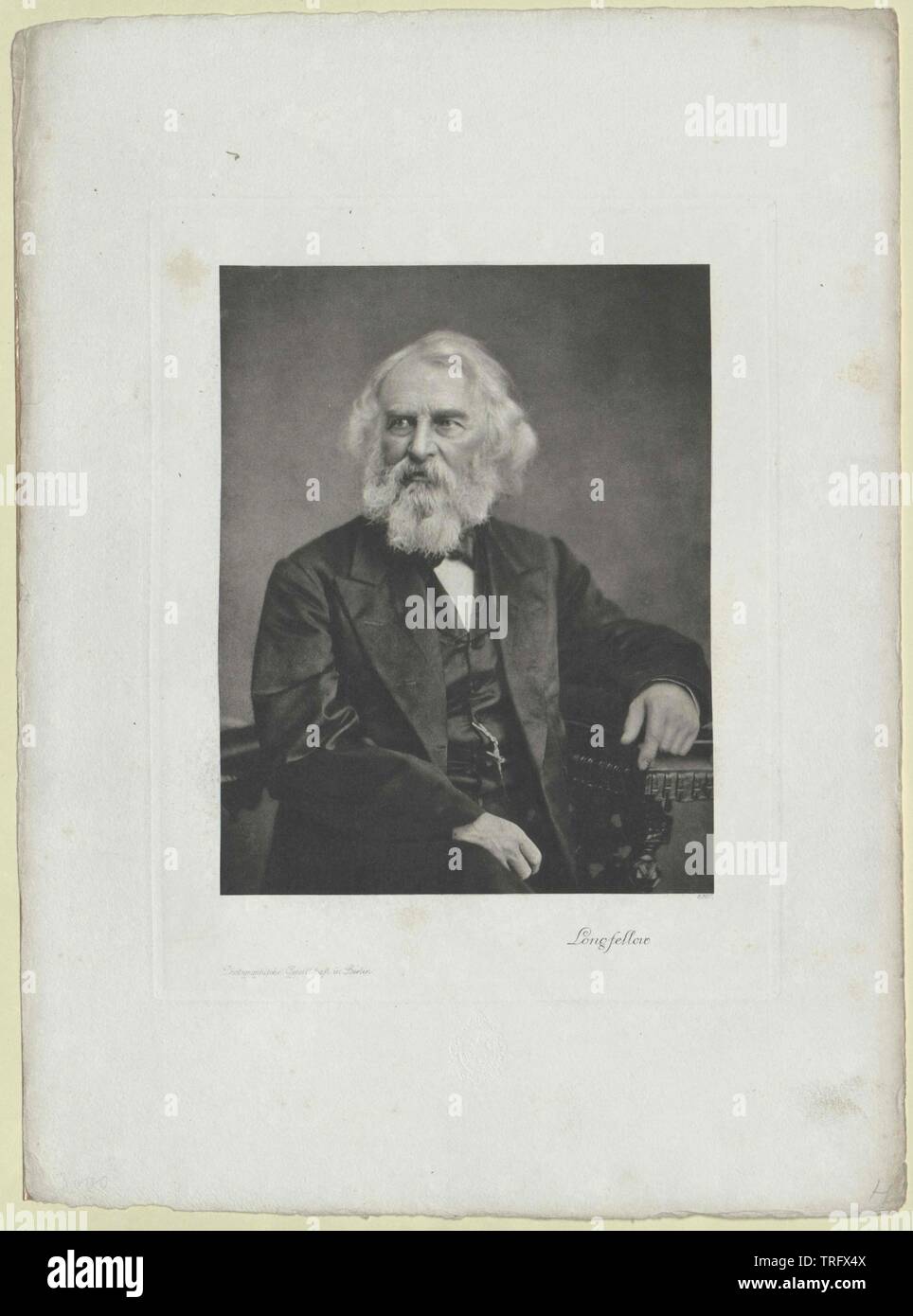 Longfellow, Henry Wadsworth, Additional-Rights-Clearance-Info-Not-Available Stock Photo