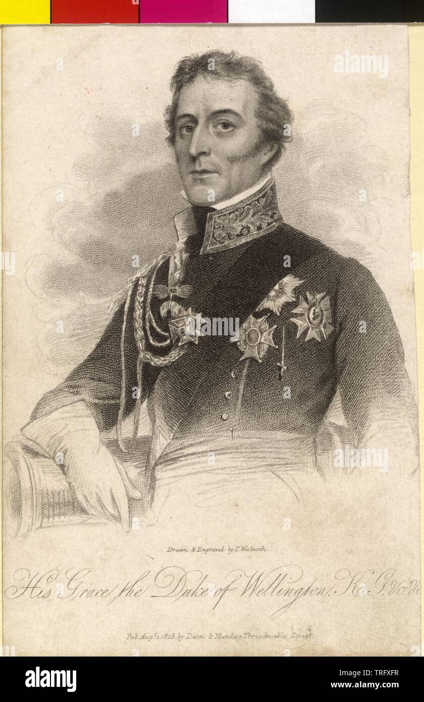 Wellington, Arthur Wellesley Duke of, Additional-Rights-Clearance-Info-Not-Available Stock Photo