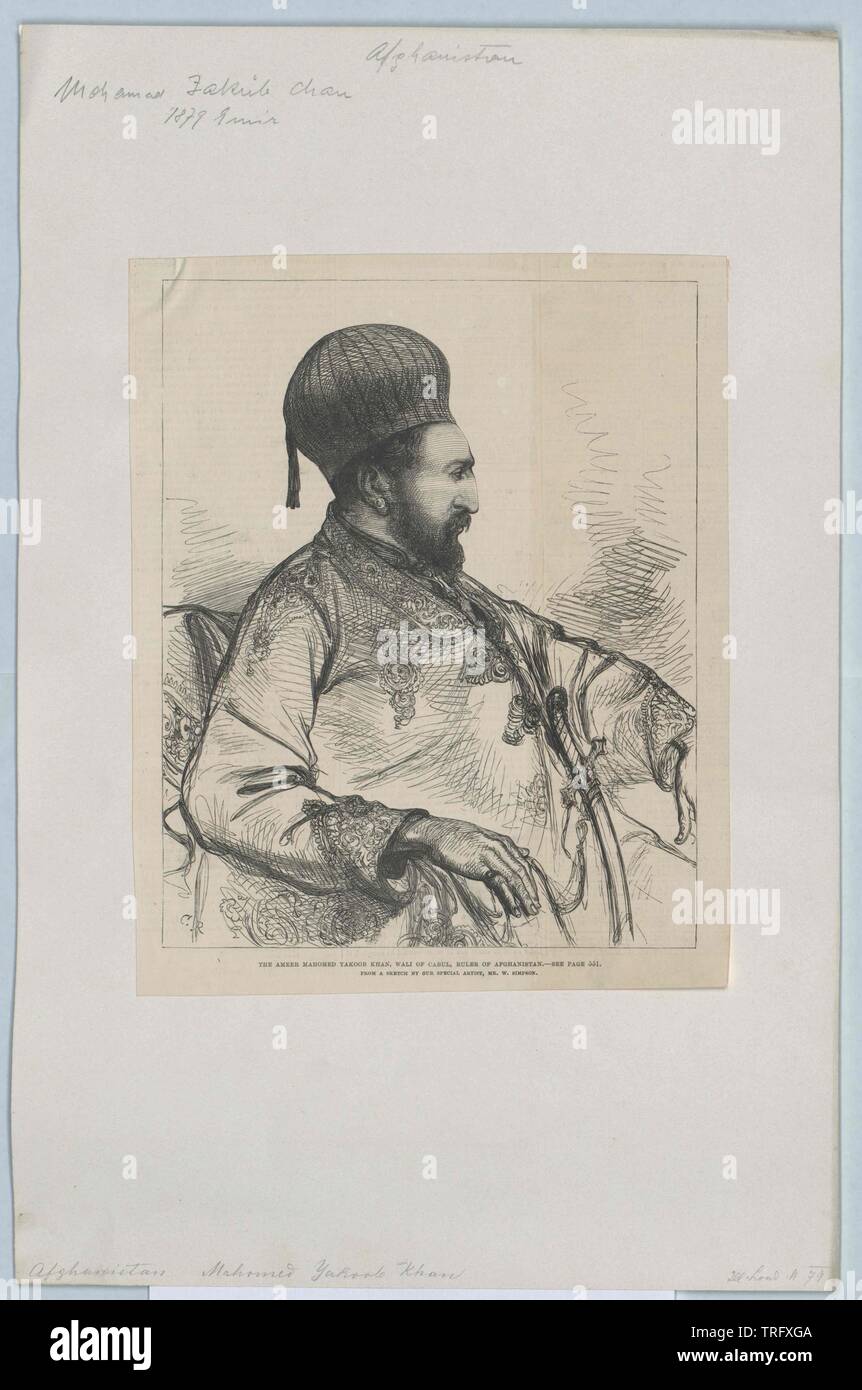 Muhammad Jakub khan, emir of Afghanistan, Additional-Rights-Clearance-Info-Not-Available Stock Photo