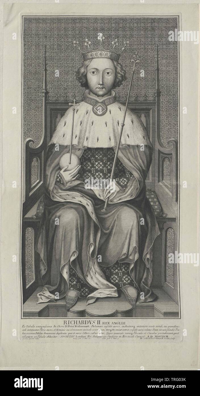 Richard II, King of England, Additional-Rights-Clearance-Info-Not-Available Stock Photo