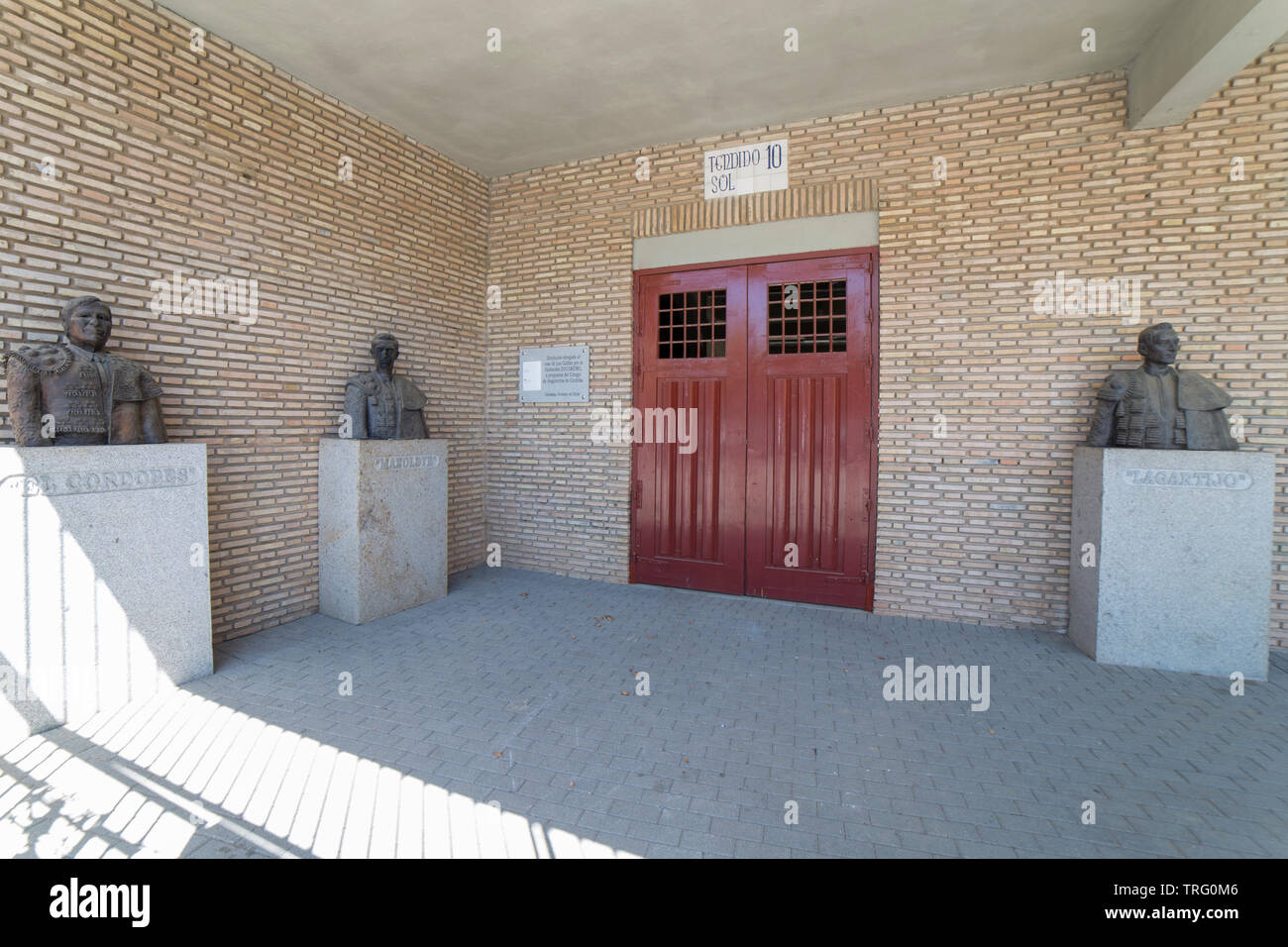 Cordoba, Spain - May 30th, 2019: Los Califas Bullring Cordoba, Spain. Great matadors gallery Stock Photo