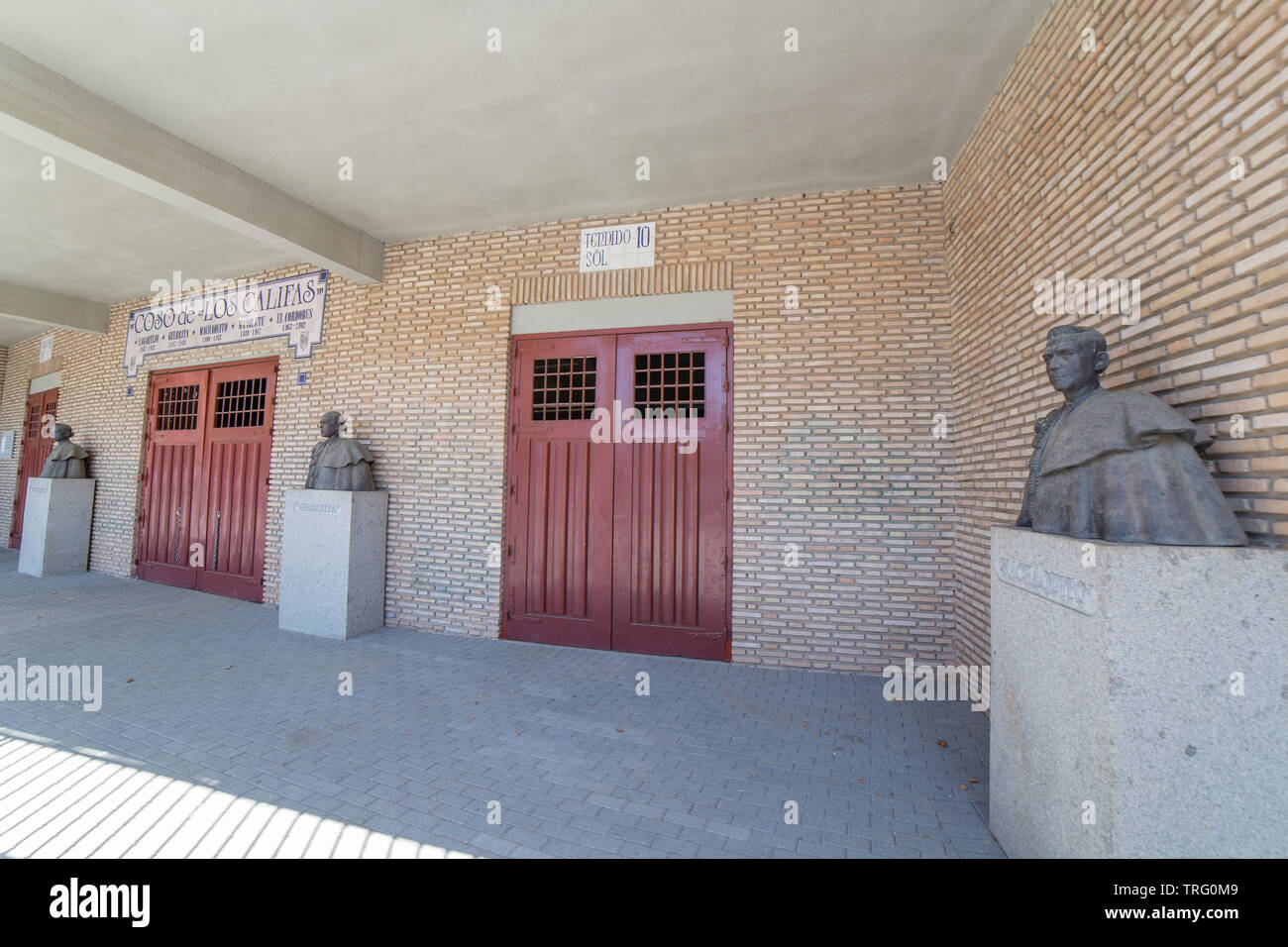 Cordoba, Spain - May 30th, 2019: Los Califas Bullring Cordoba, Spain. Great matadors gallery Stock Photo
