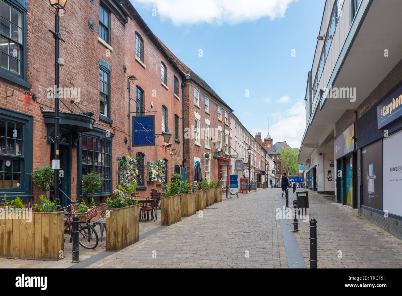 The Grain Store Gin Emporium and Kitchen in King Street, Wolverhampton, UK Stock Photo