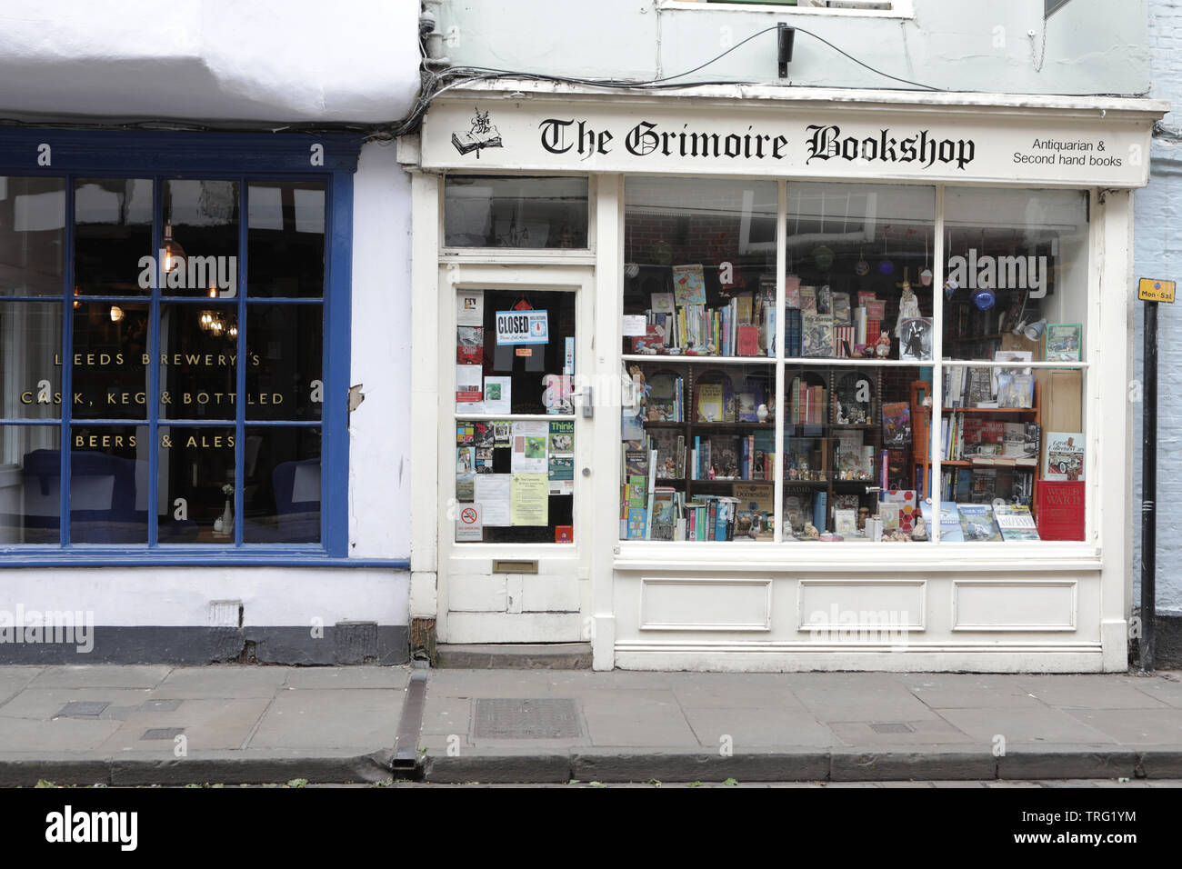 Bookstore, York City Centre Stock Photo Alamy