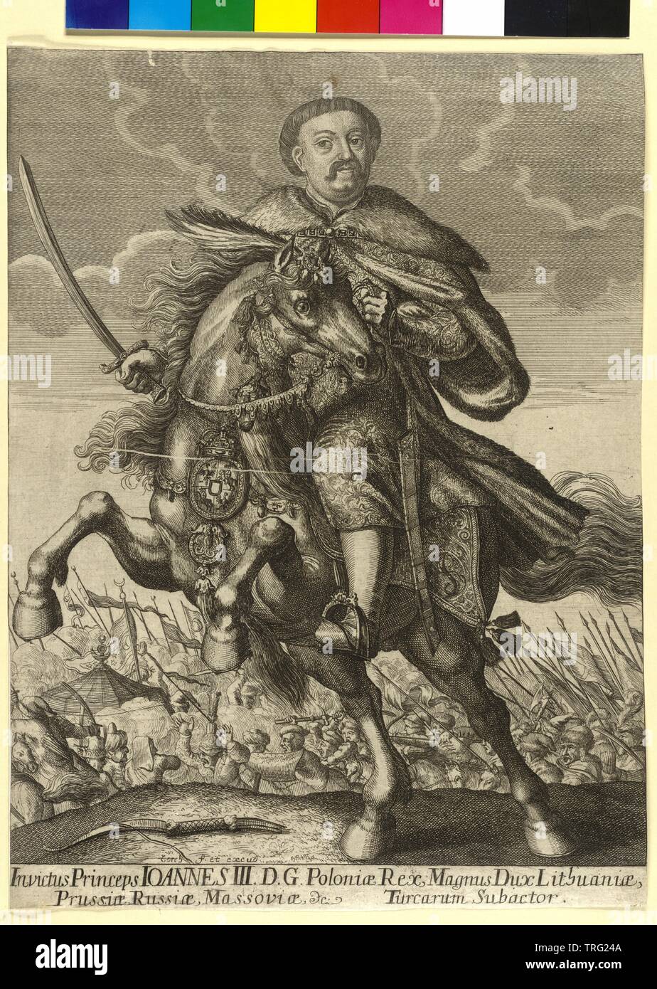 Johann III Sobieski, King of Poland, Additional-Rights-Clearance-Info-Not-Available Stock Photo