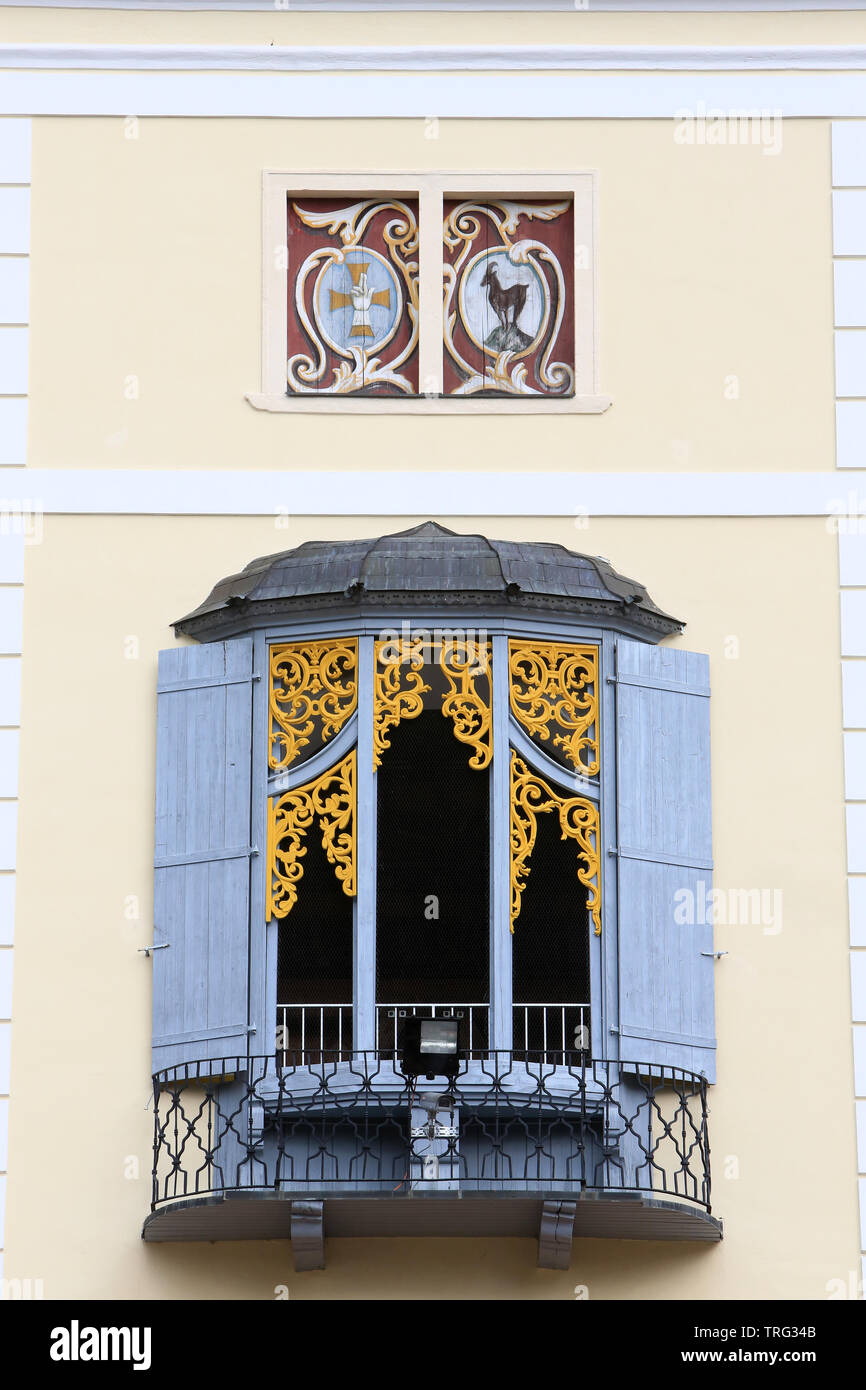 Window. Heiligenkreuz Abbey. Vienne. Autriche. Stock Photo