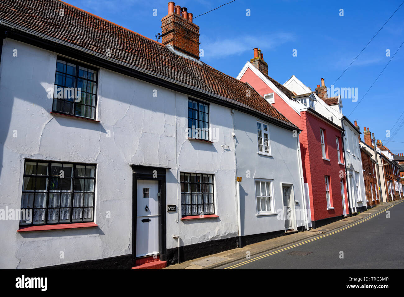 Residential town houses, Cumberland Street, Woodbridge, Suffolk, UK