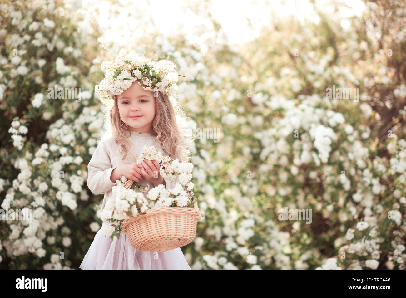 baby holding basket