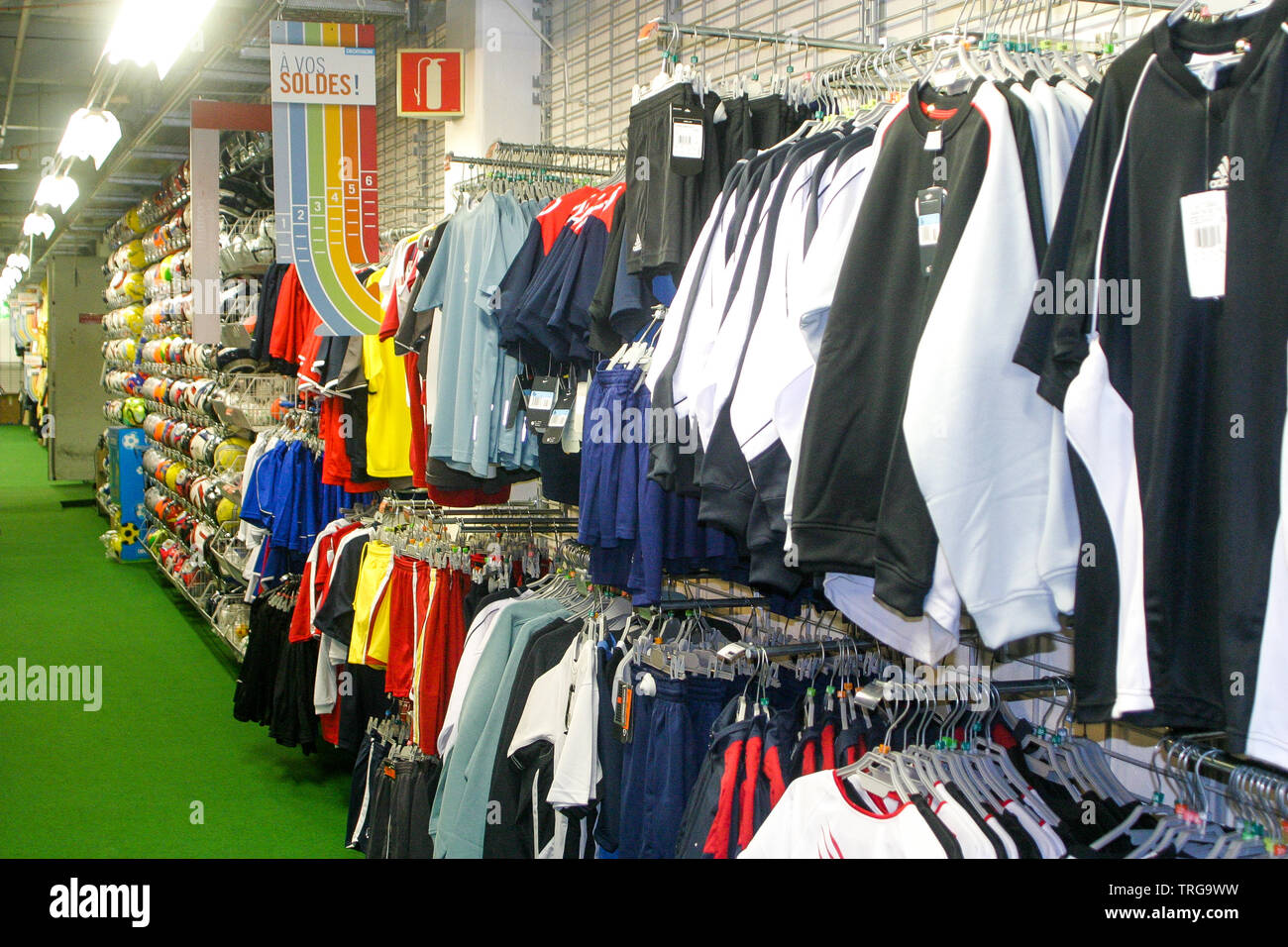 Decathlon sport equipments supermarket, Bron, Rhone, France Stock Photo -  Alamy