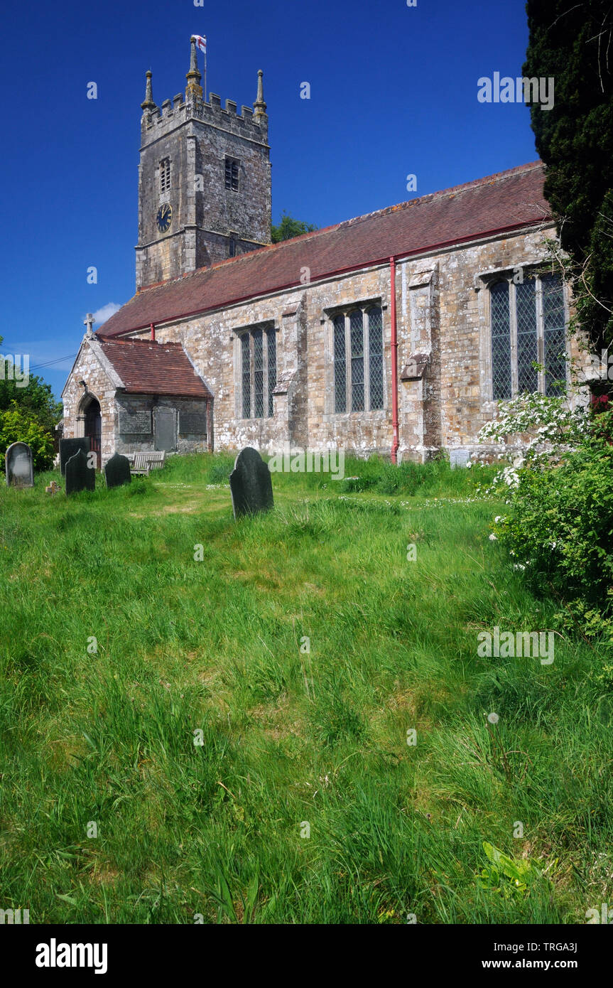 The Church of St. Mary, in Black Torrington, Devon, England Stock Photo