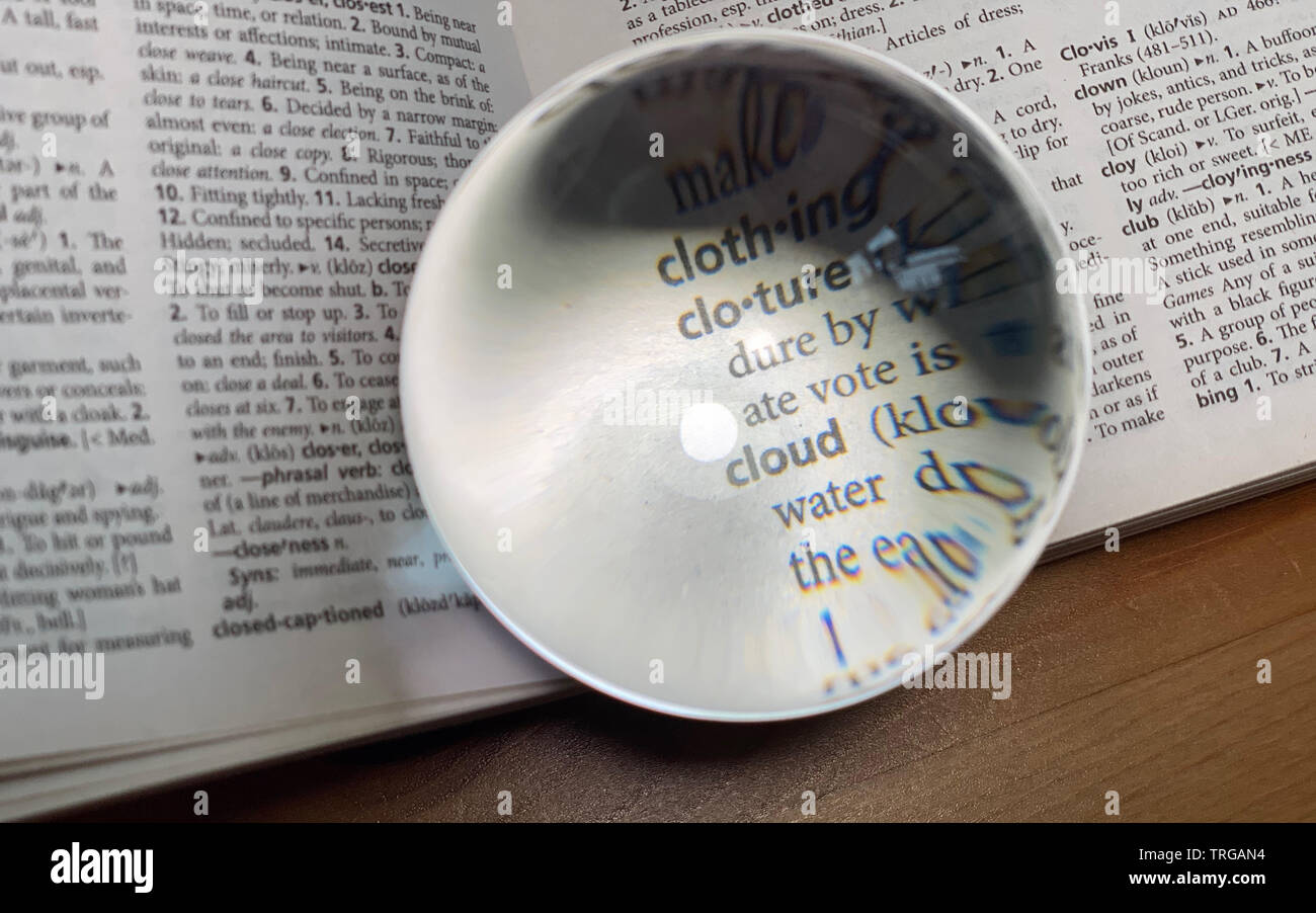 cloud in word Stock Photo