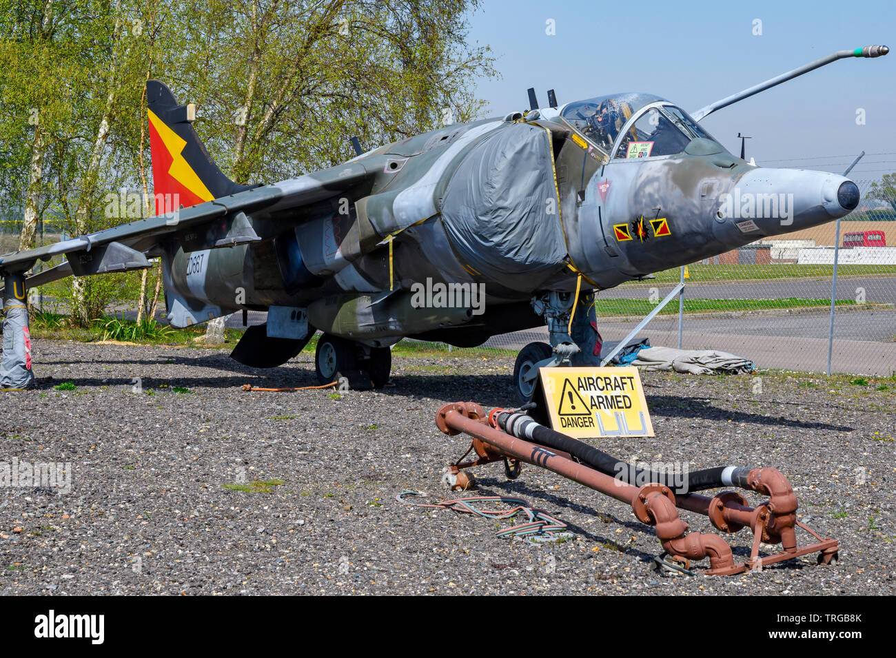 Harrier GR3 Bentwaters Cold War Museum, Suffolk, UK. Stock Photo