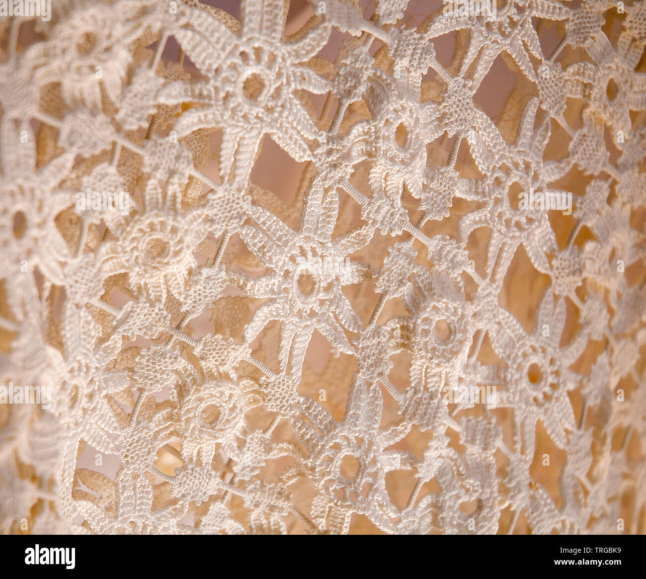 Detail of lace dress Stock Photo