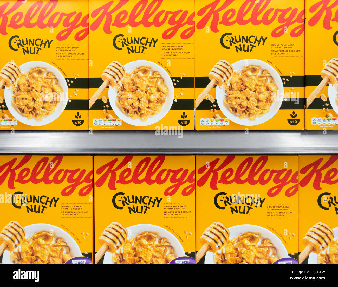 Kellogg's Crunchy Nut Bites Honey & Nut Flavour Breakfast Cereal