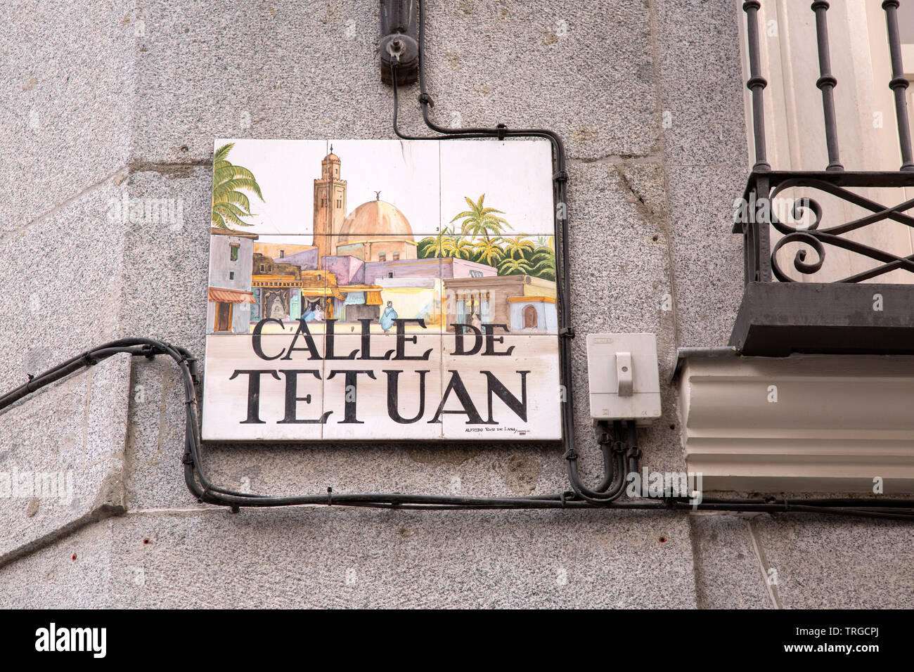 Tetuan Street Sign Madrid Spain Stock Photo Alamy Tetuan Street Sign Madrid Spain Stock Photo Alamy
