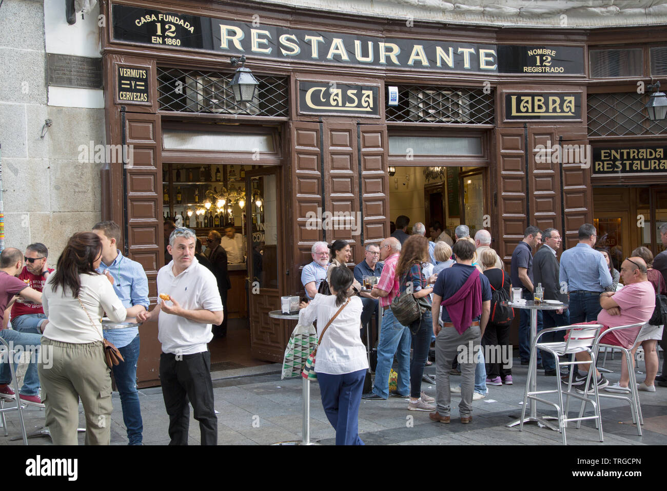Casa Labra Bar,Tetuan Street; Madrid; Spain Stock Photo - Alamy