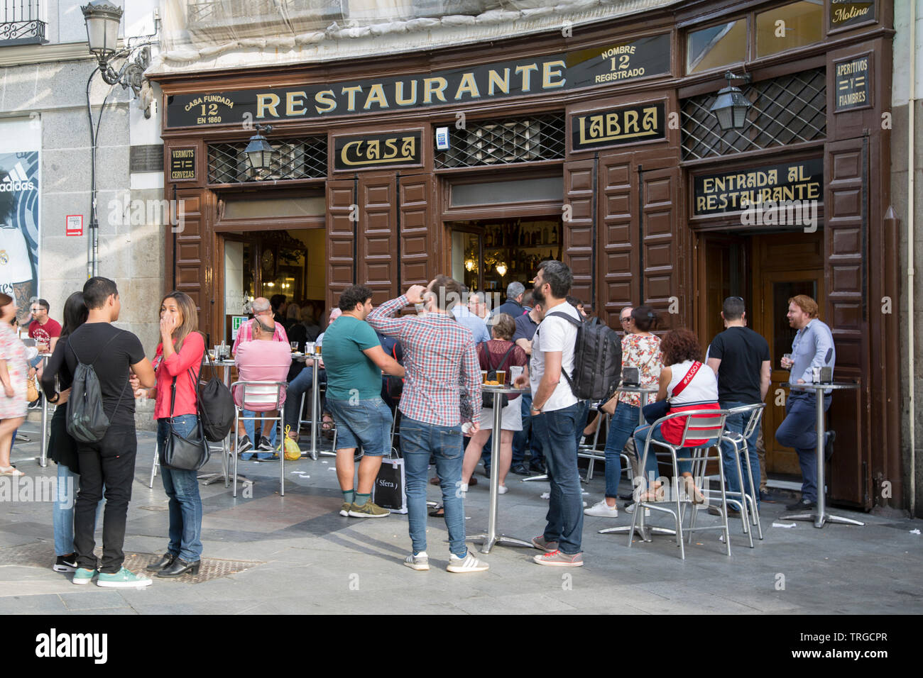 Casa Labra Bar,Tetuan Street; Madrid; Spain Stock Photo - Alamy
