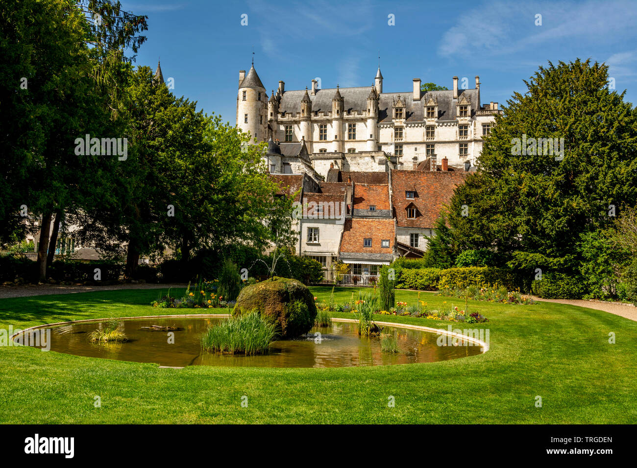 Logis Royal at Royal city of Loches,  Indre et Loire, Centre Val de Loire, France Stock Photo