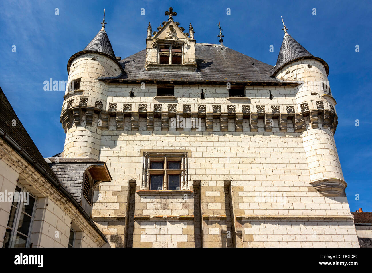 The Cordeliers door at the Royal city of Loches,  Indre et Loire, Centre Val de Loire, France Stock Photo