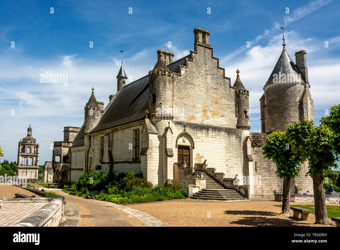 Logis Royale at the Royal city of Loches, Indre et Loire, Centre Val de Loire, France Stock Photo