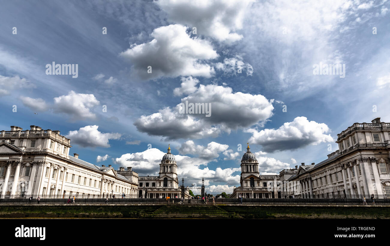 Old Royal Naval College Maritime Greenwich World Heritage site Stock Photo