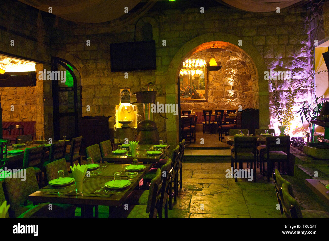 Restaurant im Libanon Stock Photo