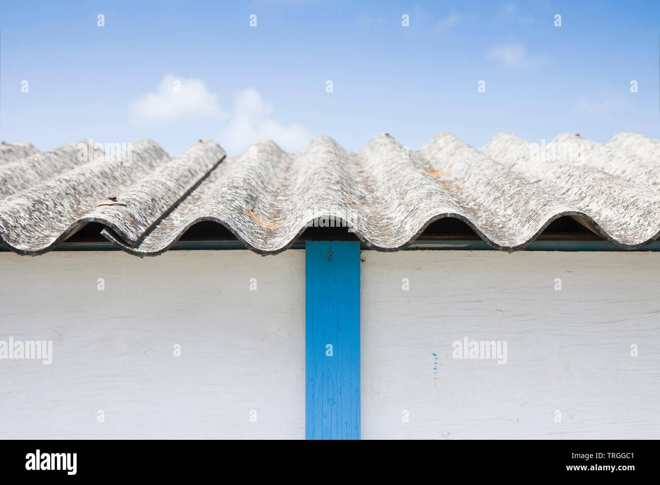 Dangerous Asbestos Roof One Of The Most Dangerous Materials In The Construction Industry So Called Hidden Killer Stock Photo Alamy