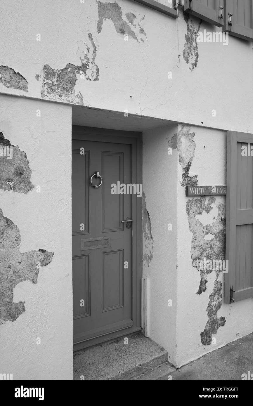 Seaside house, The Cleave, Kingsand, Torpoint Stock Photo