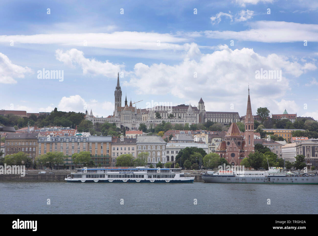 Budapest,Hungary: Church of Mária Magdalena on Buda hill Stock Photo ...
