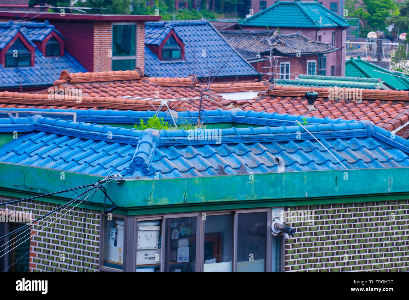 Bukchon hanok village in Seoul Korea Stock Photo - Alamy
