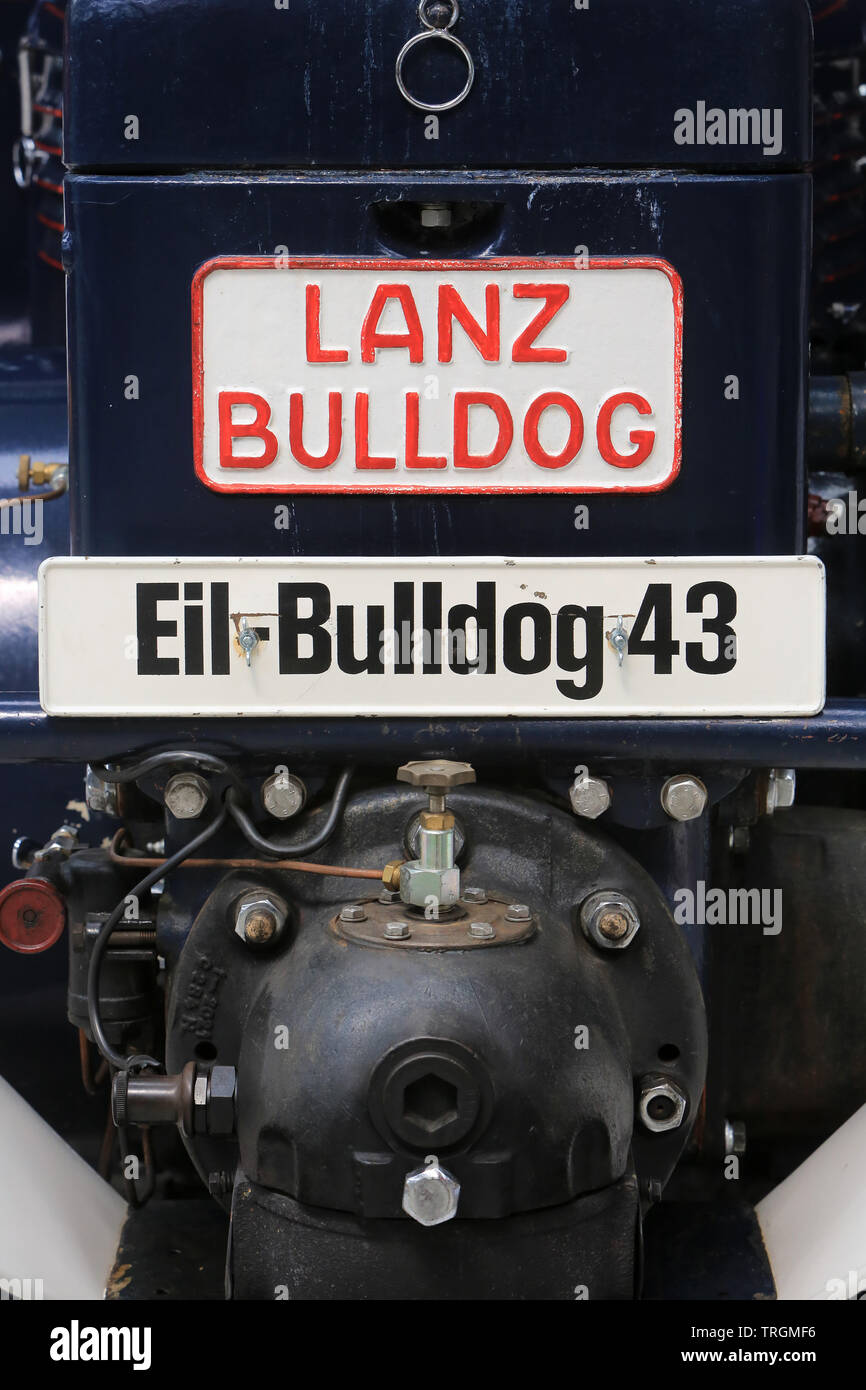 Lanz-Eilbulldog Roadster. Eil-Bulldog 43. Musée des techniques de Spire. Technik Museum Speyer. Allemagne. Stock Photo