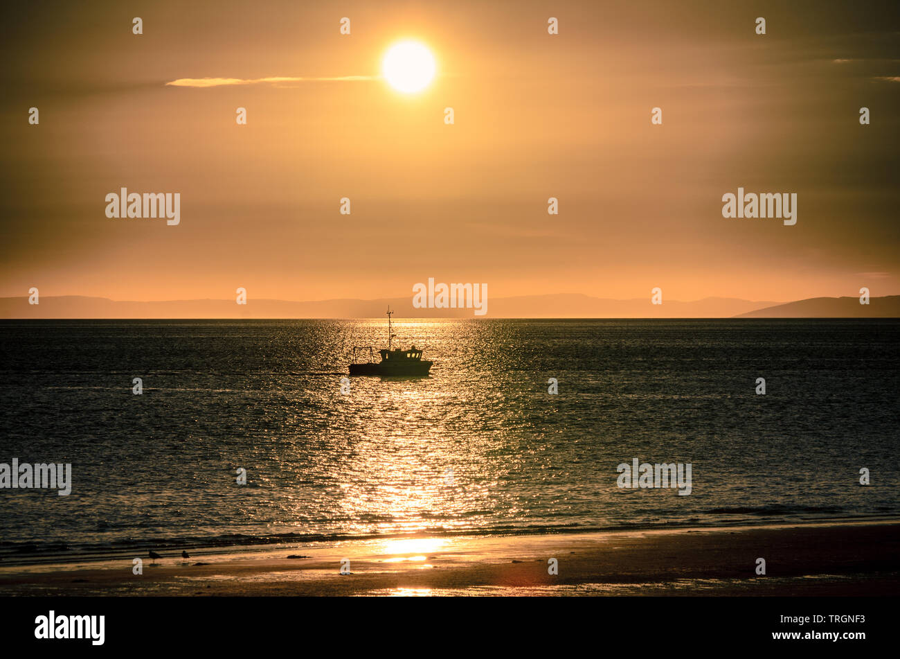 Small trawler sunset hi-res stock photography and images - Alamy