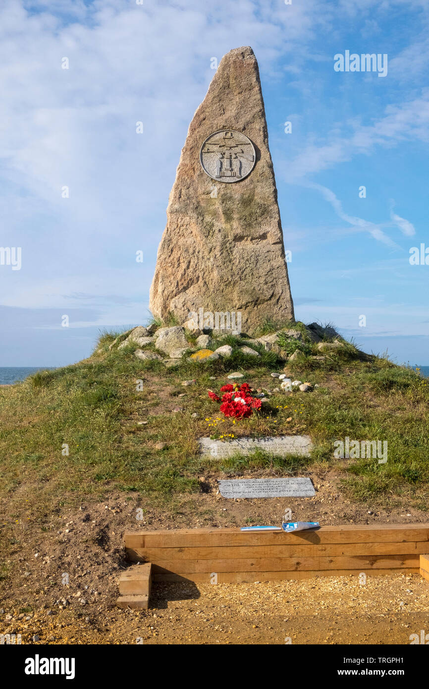 COPP Memorial, Combined Operation Pilotage Parties, Hayling Island, Hampshire, UK Stock Photo