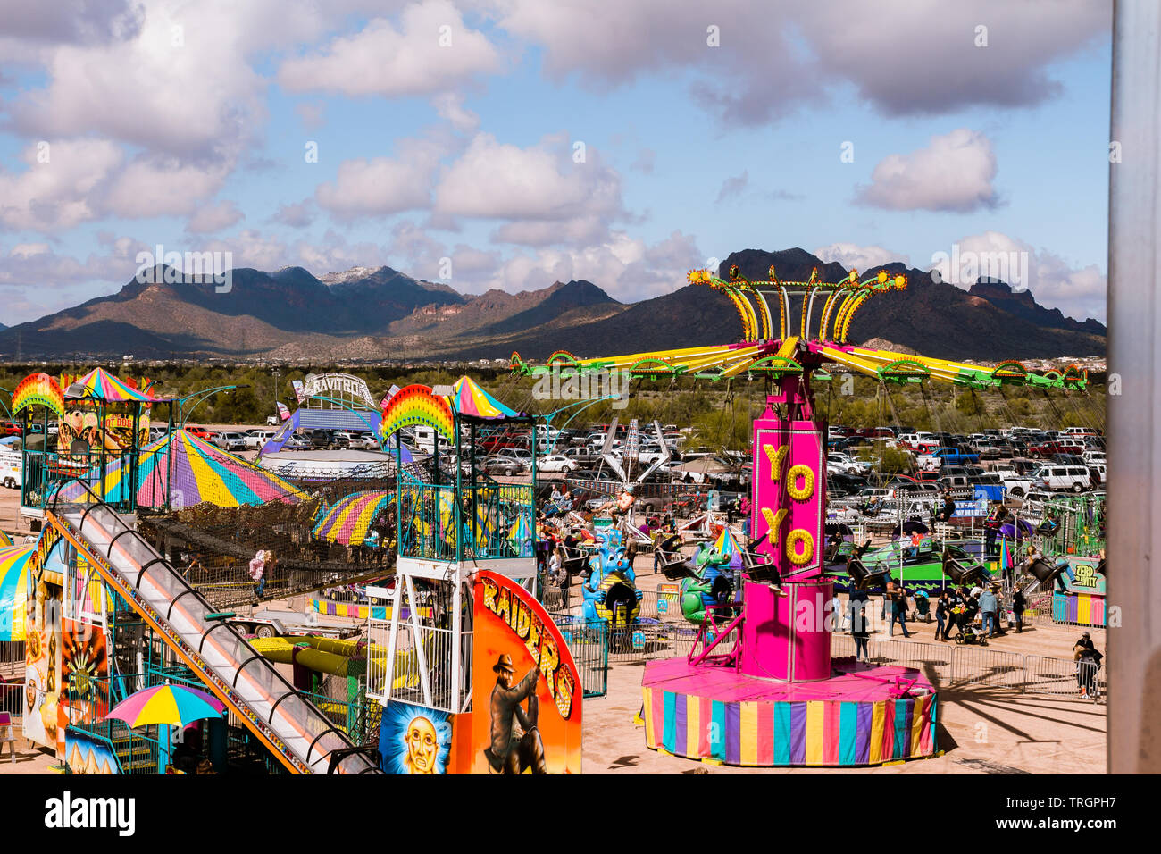 Carnival in the Desert Family Fun Stock Photo Alamy