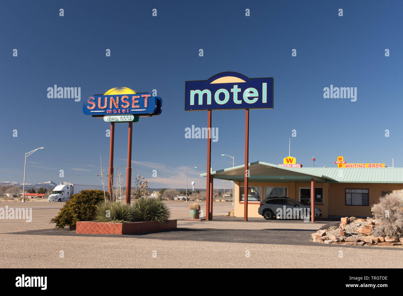 Moriarty, New Mexico February 2, 2019 Colorful signs of the sunset