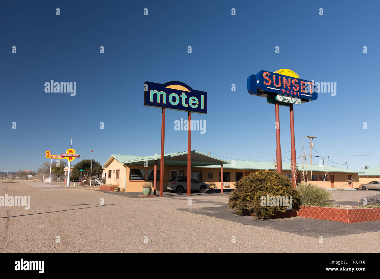 Moriarty, New Mexico February 2, 2019 Colorful signs of the sunset