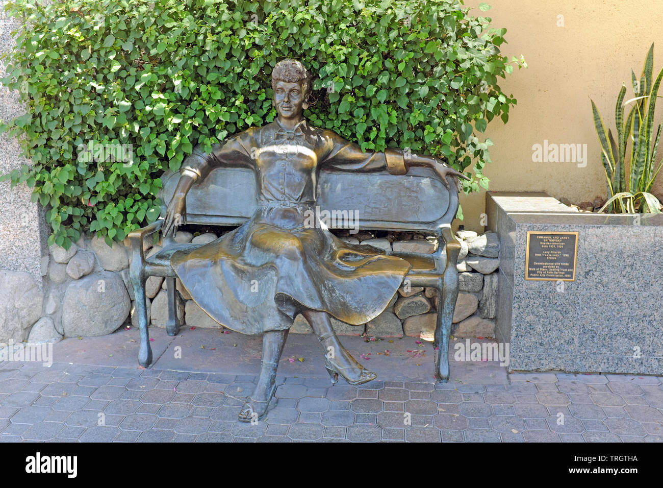 Palm Springs Lucille Ball Statue High Resolution Stock Photography and