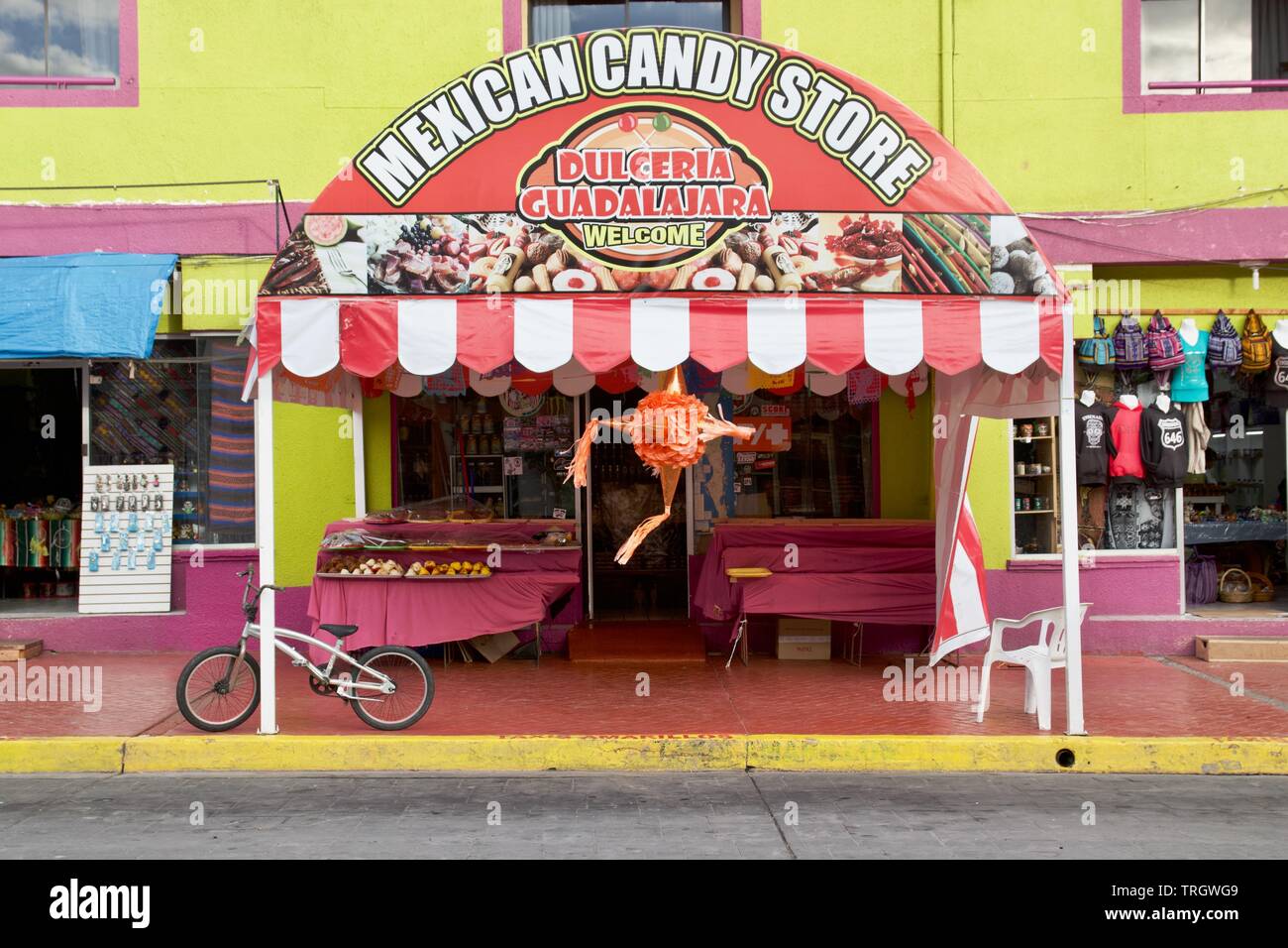 Mexican Candy Store in Ensenada, Baja California, Mexico Stock Photo