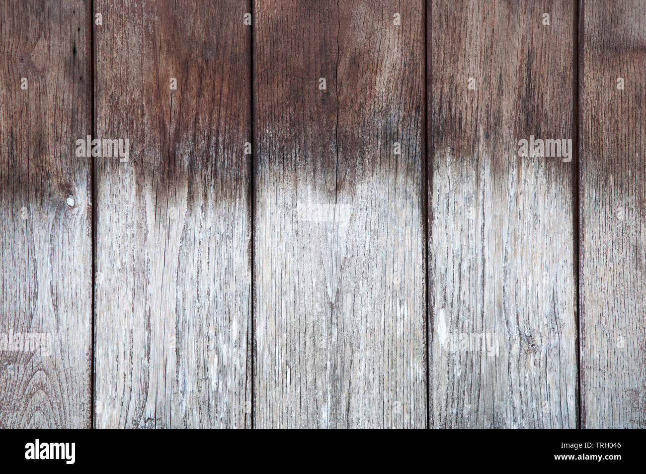 A Close Up Of The Weathered Wooden Planking Making Up The Wall Of A Shed Stock Photo
