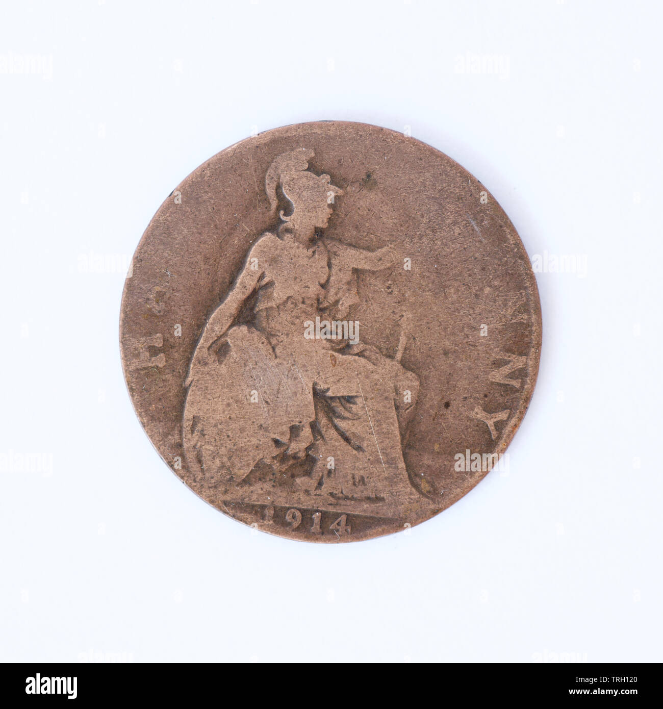 British Half Penny Coin 1914 Stock Photo Alamy british-half-penny-coin-1914-stock-photo-alamy