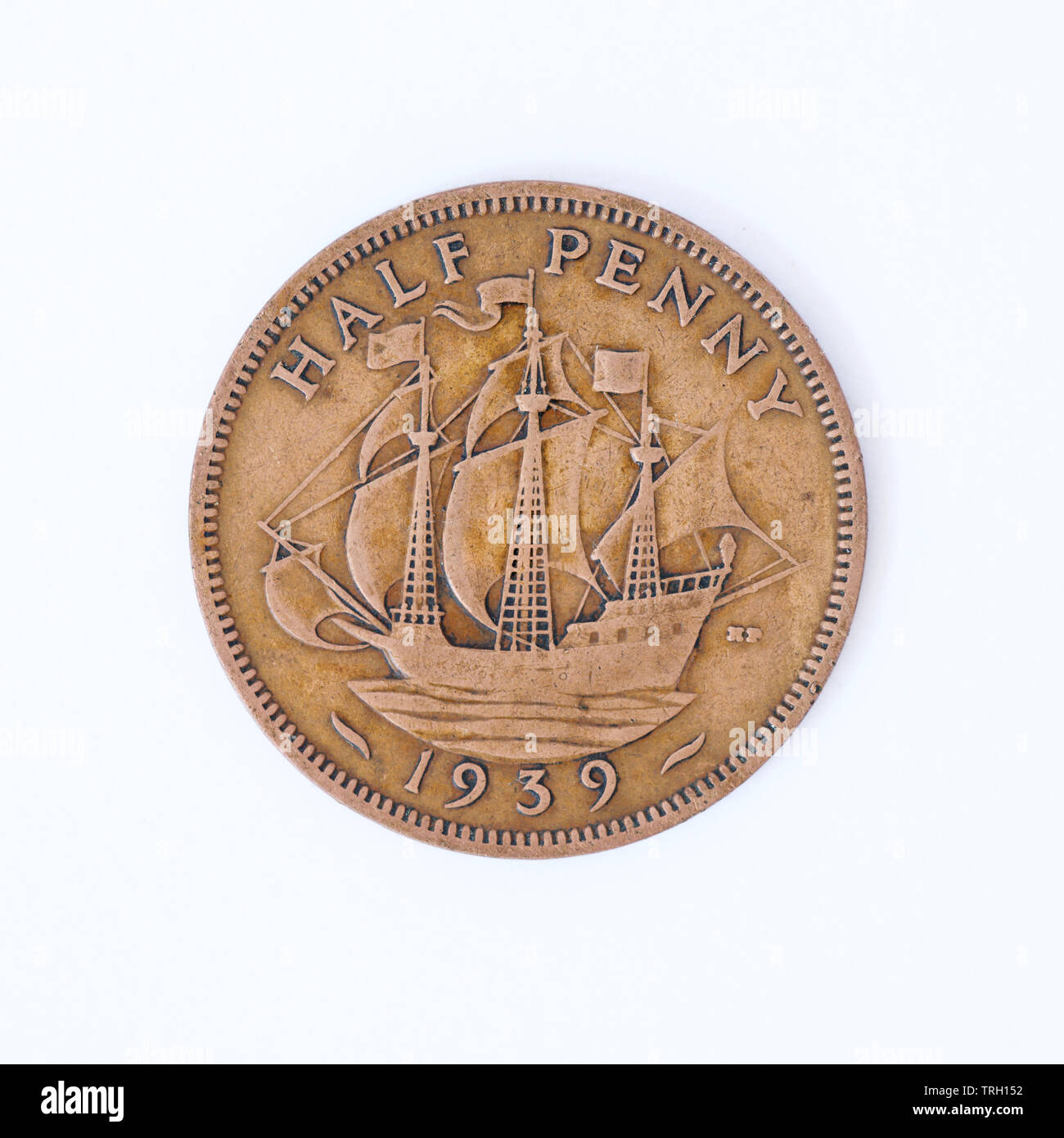 British Half Penny Coin 1939 Stock Photo Alamy british-half-penny-coin-1939-stock-photo-alamy