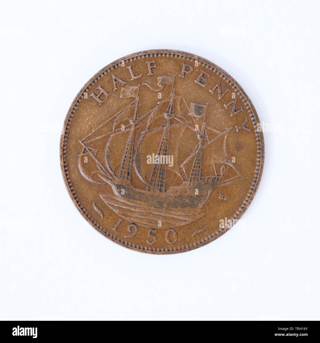 British Half Penny Coin 1950 Stock Photo Alamy british-half-penny-coin-1950-stock-photo-alamy