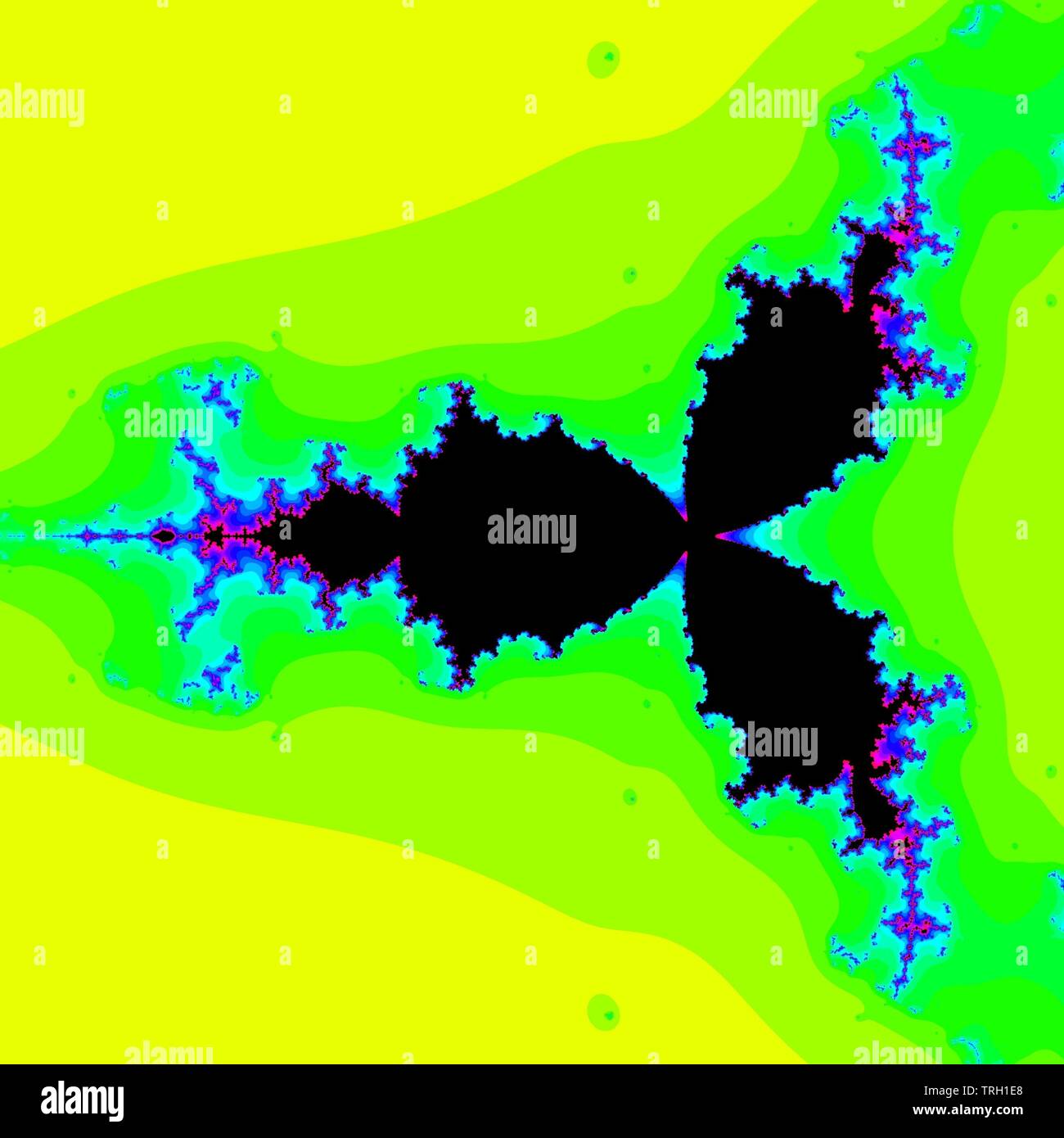 Computer graphics image of the beautiful and fascinating fractal ...