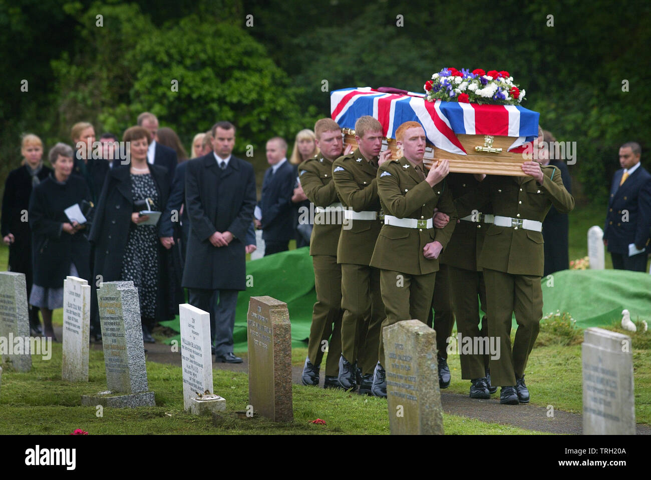 23.05.2003 The funeral of Private Andrew Kelly of The Parachute