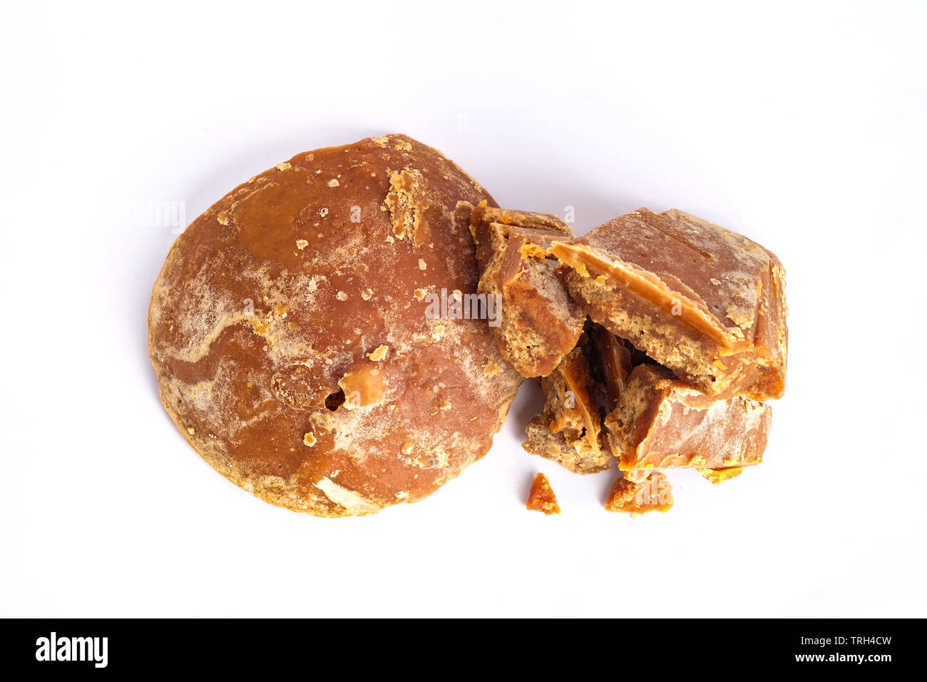 Jaggery brown sugar Stock Photo