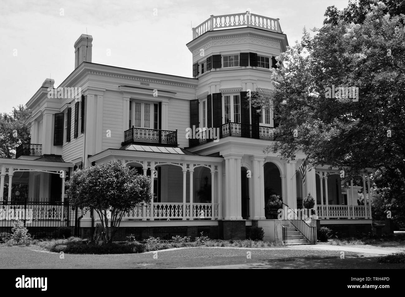 The antebellum home, White Arches in Columbus, Mississippi. Stock Photo