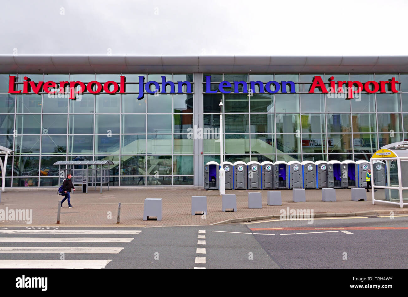 Exterior of John Lennon Airport Liverpool UK Stock Photo